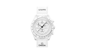 SWATCH x OMEGA Men 42mm White Watch SO33W700 
