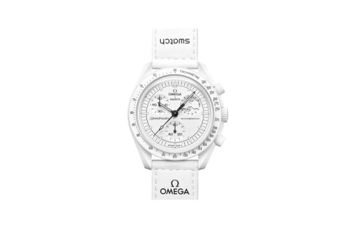 SWATCH x OMEGA Men 42mm White Watch SO33W700 