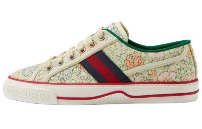 Gucci Liberty of London x Gucci Wmns Tennis 1977 'Floral - Mint Green' Women's