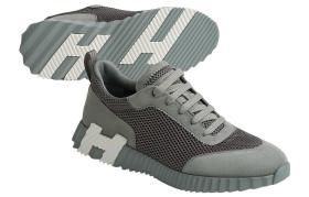 HERMES Bouncing Low top Sports Casual Shoes Gray