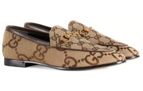 Gucci Wmns Jordaan Loafer 'Jumbo Gg - Ebony Beige' Women's
