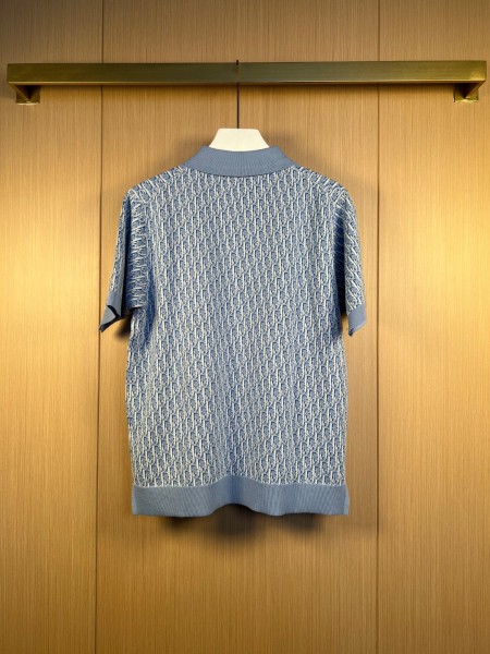 DIOR SS23 Polo Shirt Men's Blue