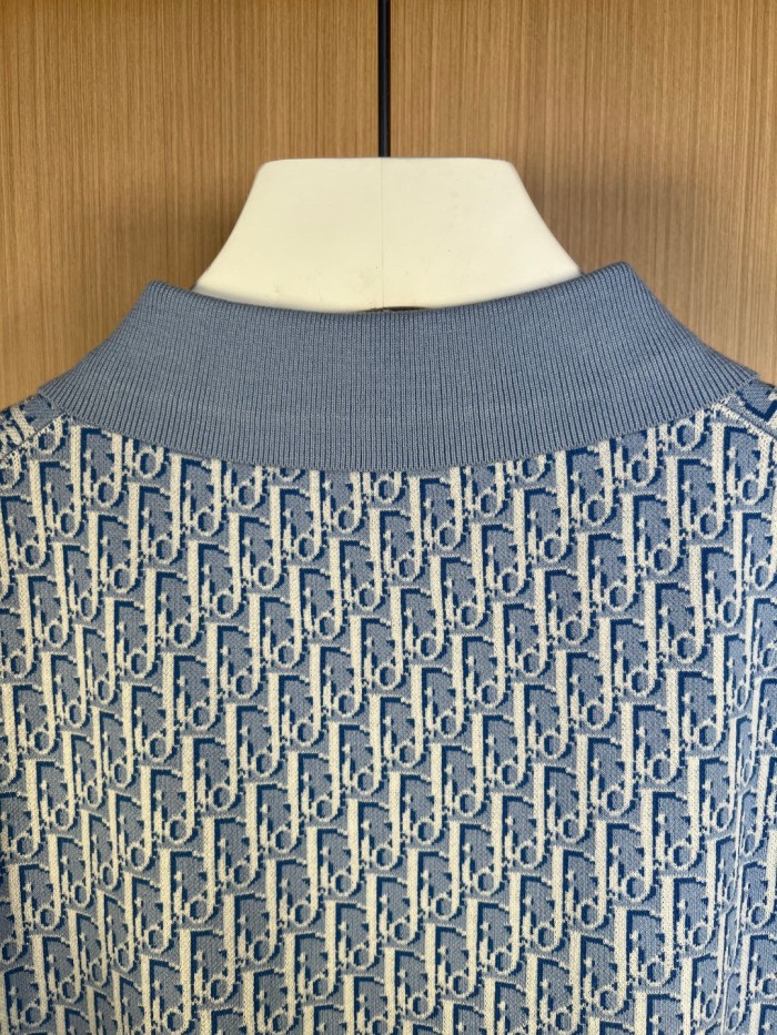 DIOR SS23 Polo Shirt Men's Blue
