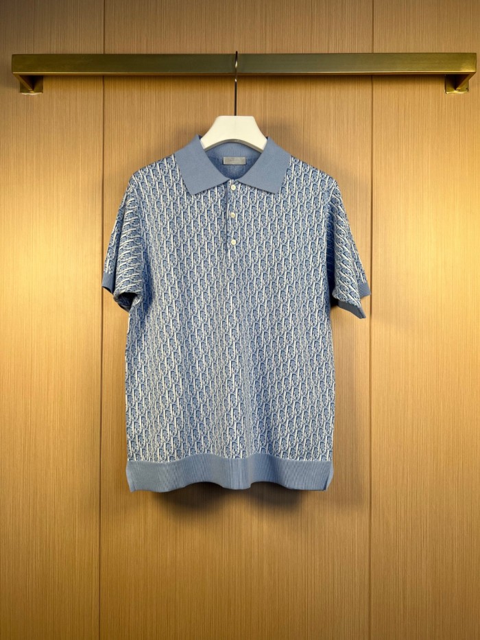 DIOR SS23 Polo Shirt Men's Blue