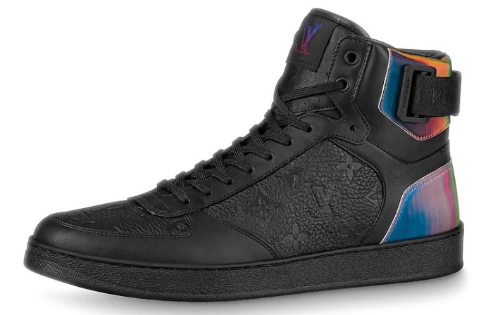 LOUIS VUITTON Rivoli Ankle Sneakers 'Black With Iridescent Back' Rivoli