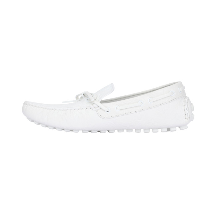 LOUIS VUITTON Arizona Moccasin Shoes 'White Logo Monogram'