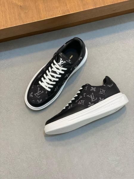 Louis Vuitton Beverly Hills Sneaker 'Black Monogram Denim'