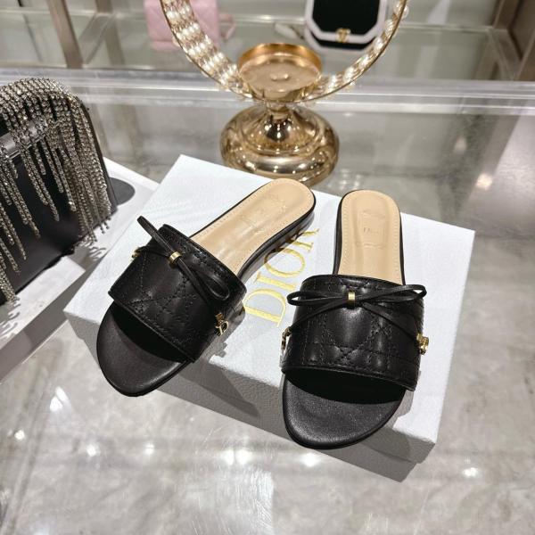 DIOR Slide Slippers Women's Black