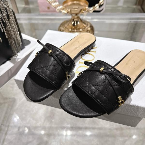 DIOR Slide Slippers Women's Black