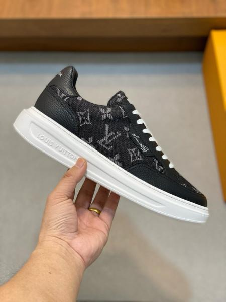 Louis Vuitton Beverly Hills Sneaker 'Black Monogram Denim'