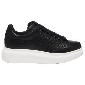 Alexander McQueen Oversized Black Full Grain Leather