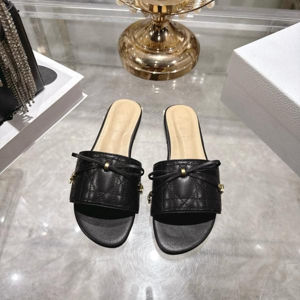 DIOR Slide Slippers Women's Black