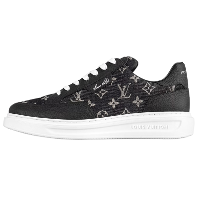 Louis Vuitton Beverly Hills Sneaker 'Black Monogram Denim'