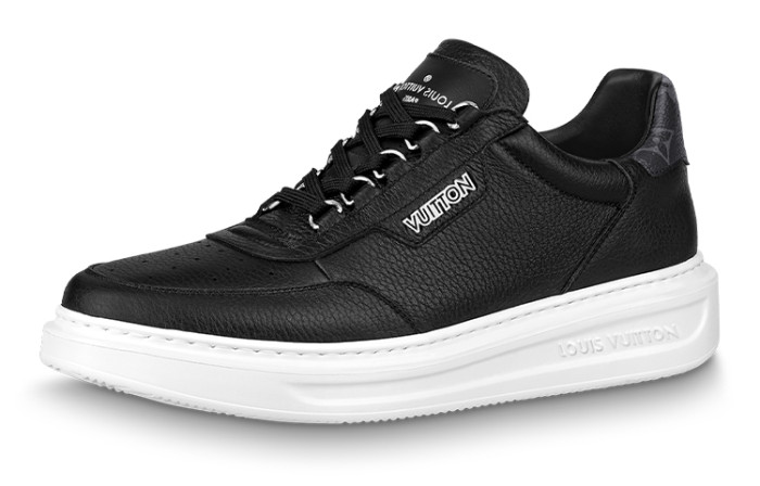 LOUIS VUITTON Beverly Hills Sneakers 'Black With White Logo'