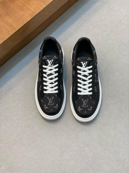 Louis Vuitton Beverly Hills Sneaker 'Black Monogram Denim'