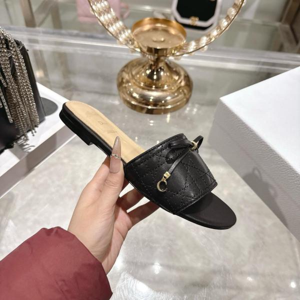 DIOR Slide Slippers Women's Black