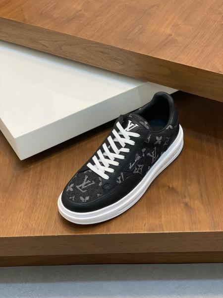 Louis Vuitton Beverly Hills Sneaker 'Black Monogram Denim'