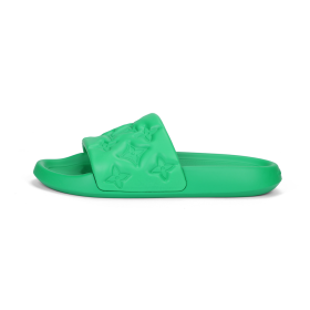 LOUIS VUITTON Waterfront Slide Slippers Green