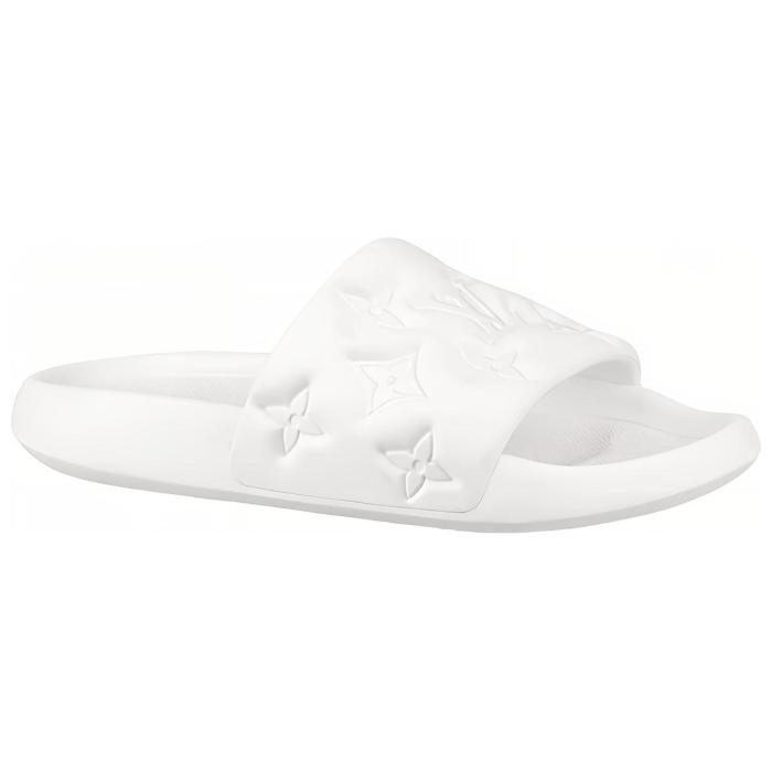 LOUIS VUITTON Waterfront Mules White