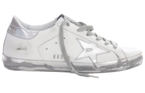 Golden Goose Super Star White Silver Sparkle