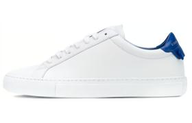 GIVENCHY Urban Street Cow Leather Athletic Shoes Blue White