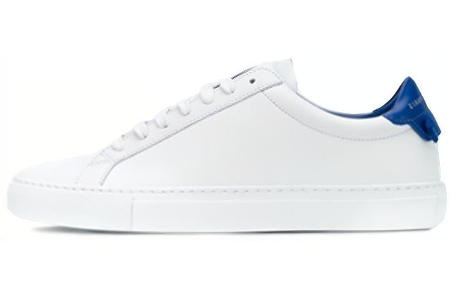 GIVENCHY Urban Street Cow Leather Athletic Shoes Blue White