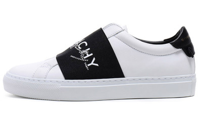GIVENCHY Cow Leather Casual Skateboard Shoes Black White