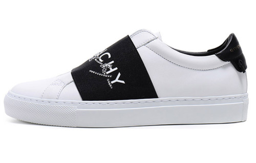 GIVENCHY Cow Leather Casual Skateboard Shoes Black White