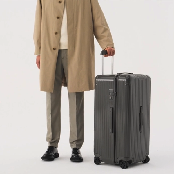 RIMOWA ESSENTIAL Polycarbonate Suitcase Luggage For Shipping 33 Inch Unisex Slate size 41*37*80 cm