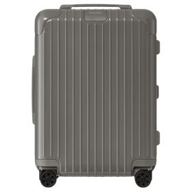 RIMOWA ESSENTIAL Polycarbonate Suitcase, Luggage, And Travel Bags For Airplane Check in 21 Inch Unisex Gray size 39*23*55cm