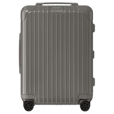 RIMOWA ESSENTIAL Polycarbonate Suitcase, Luggage, And Travel Bags For Airplane Check in 21 Inch Unisex Gray size 39*23*55cm
