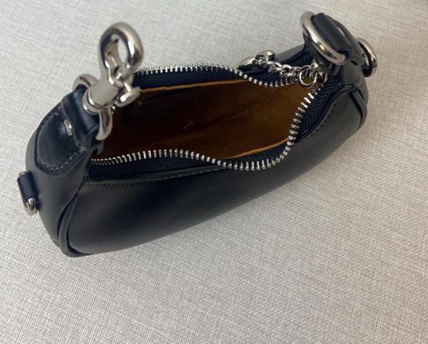 COACH JONIE Cow Leather Shoulder Bag, Crossbody Bag, Handbag Mini Women's Black CR508-LHBLK size 15.24*5.71*8.25 cm