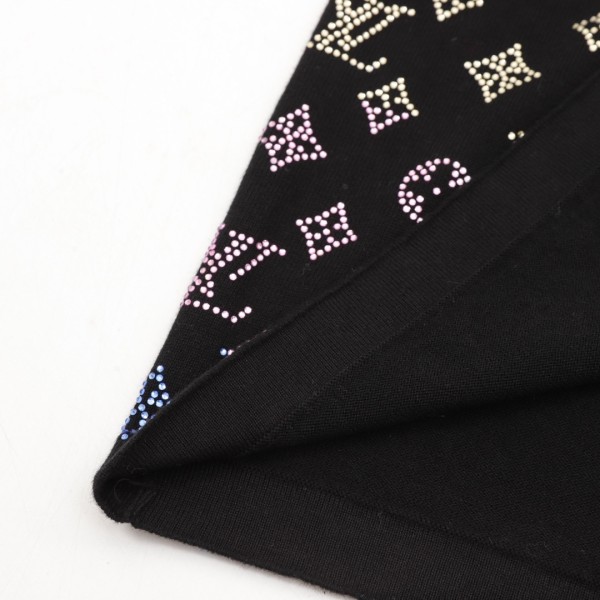 LOUIS VUITTON Monogram Gradient Embellished Short Sleeved Crewneck