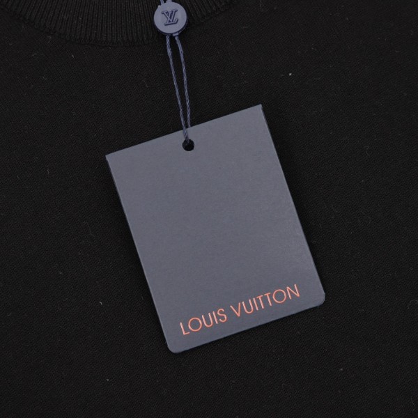 LOUIS VUITTON Monogram Gradient Embellished Short Sleeved Crewneck