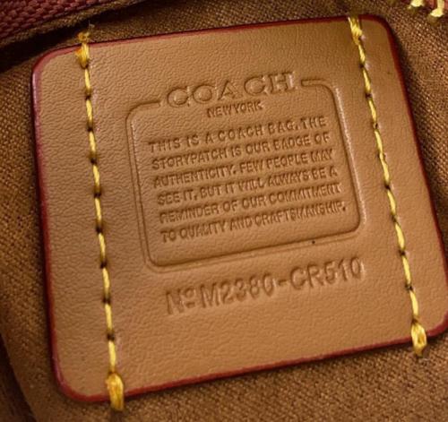 COACH JONIE Artificial Leather With Cow Leather Shoulder Bag, Crossbody Bag, Handbag Mini Women's Brown & Yellow & Red CR510-B4NQ4 size 15.5*6*7 cm