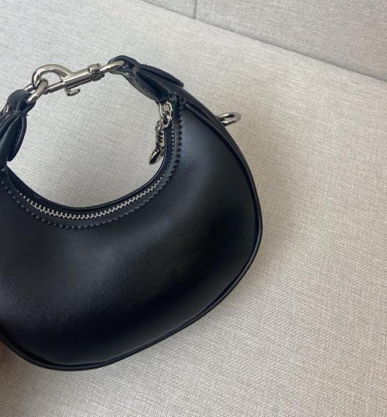 COACH JONIE Cow Leather Shoulder Bag, Crossbody Bag, Handbag Mini Women's Black CR508-LHBLK size 15.24*5.71*8.25 cm