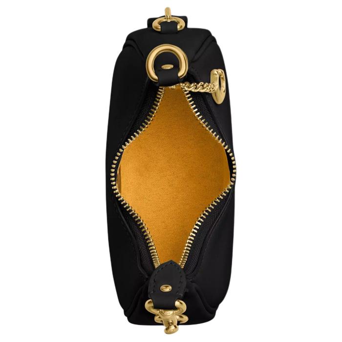 COACH JONIE Leather Shoulder Bag, Crossbody Bag, Handbag Mini Women's Black CR508-B4BK size 15.24*5.72*8.26cm