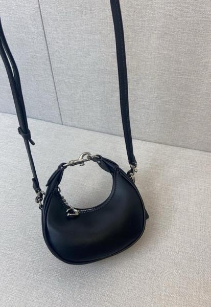 COACH JONIE Cow Leather Shoulder Bag, Crossbody Bag, Handbag Mini Women's Black CR508-LHBLK size 15.24*5.71*8.25 cm