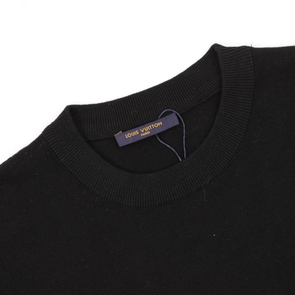 LOUIS VUITTON Monogram Gradient Embellished Short Sleeved Crewneck