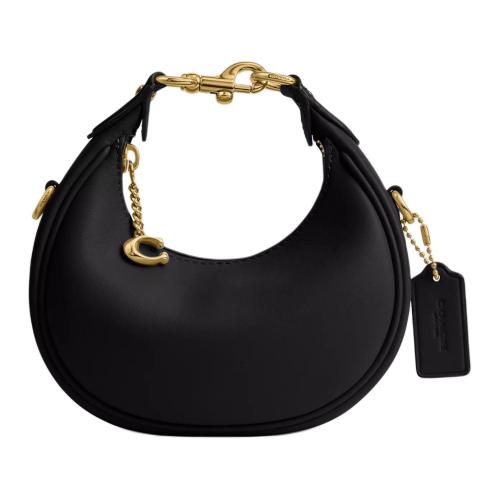 COACH JONIE Leather Shoulder Bag, Crossbody Bag, Handbag Mini Women's Black CR508-B4BK size 15.24*5.72*8.26cm