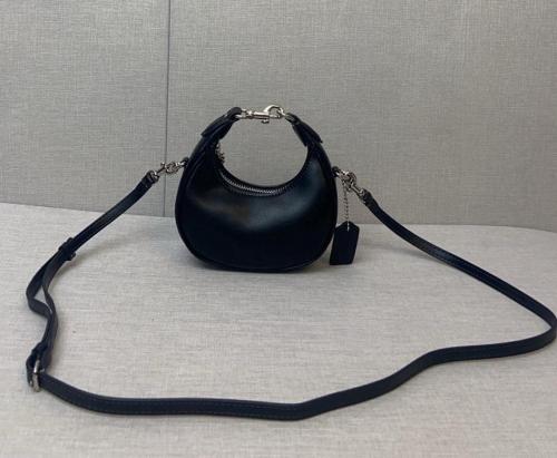 COACH JONIE Cow Leather Shoulder Bag, Crossbody Bag, Handbag Mini Women's Black CR508-LHBLK size 15.24*5.71*8.25 cm