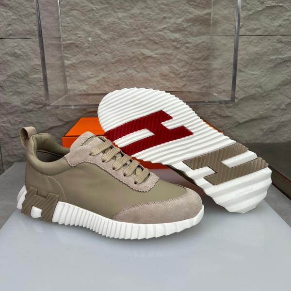 HERMES Bouncing Casual Shoes Beige