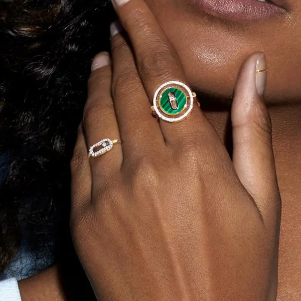 MESSIKA Rose Gold With Diamond Rings Women's