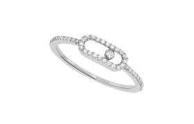 MESSIKA White Gold, Diamond Rings Women's Silver
