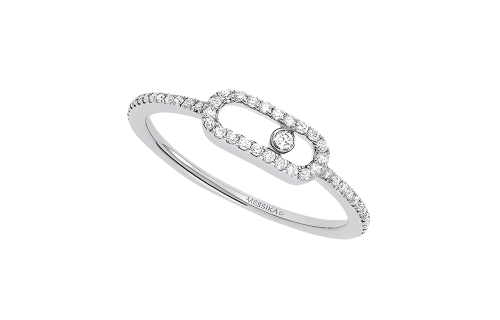 MESSIKA White Gold, Diamond Rings Women's Silver