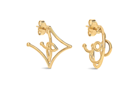 LOUIS VUITTON Earrings Women's Gold