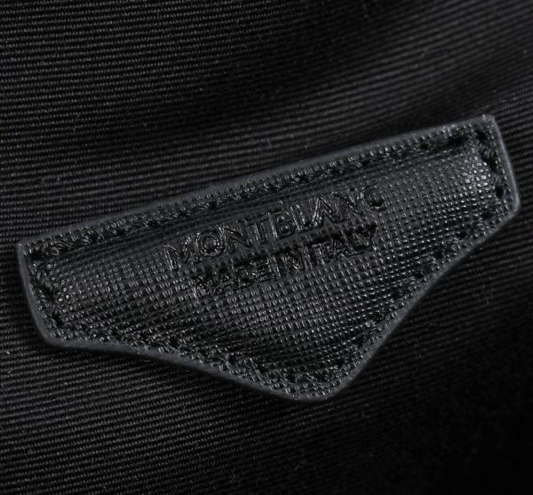 MONTBLANC Cow Leather Backpack Large Unisex Black 130274 size 34*15*42cm