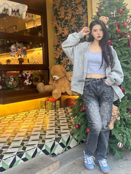 LOUIS VUITTON Lv Flocked Damier Denim Pants