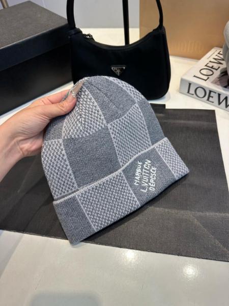 LOUIS VUITTON Lv Damier Heritage Beanie Hats Caps