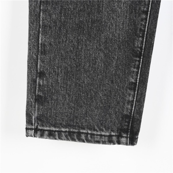 LOUIS VUITTON Lv Flocked Damier Denim Pants